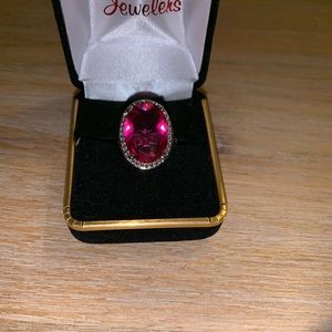 Sterling Silver Pink Tourmaline Ring